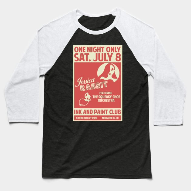 ONE NIGHT ONLY: JESSICA RABBIT SHIRT Baseball T-Shirt by Wollam